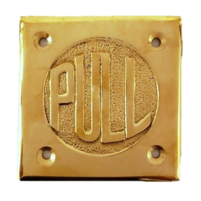 Pull Plate Sign (2-¾