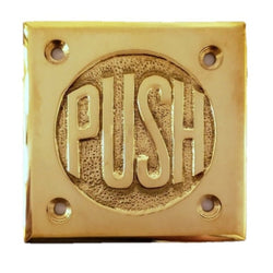 Push Plate Sign (2-¾")