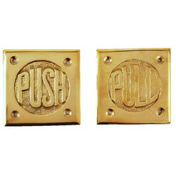 Push & Pull Plate Sign Set (2-¾")
